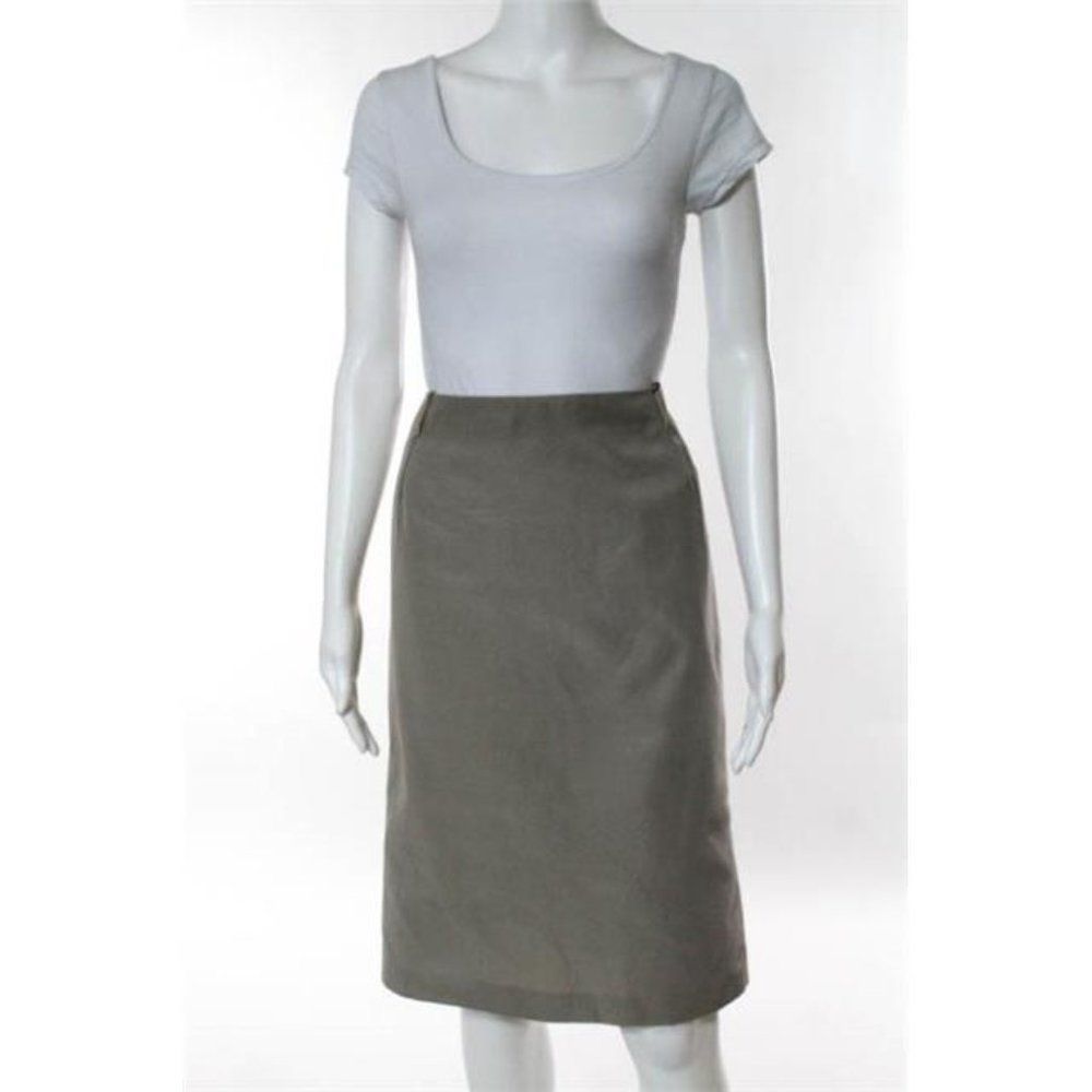 Gucci Vintage Light Tan Straight Pencil Skirt Size IT 42 - Picture 3 of 10